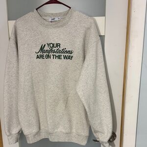Manifestations Crewneck Sweater in Gray